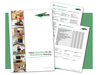 Edelseer Tischlerei Wohnzimmer-Planung-Checkliste